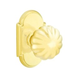 Emtek Melon Knob with Style 8 Rosette