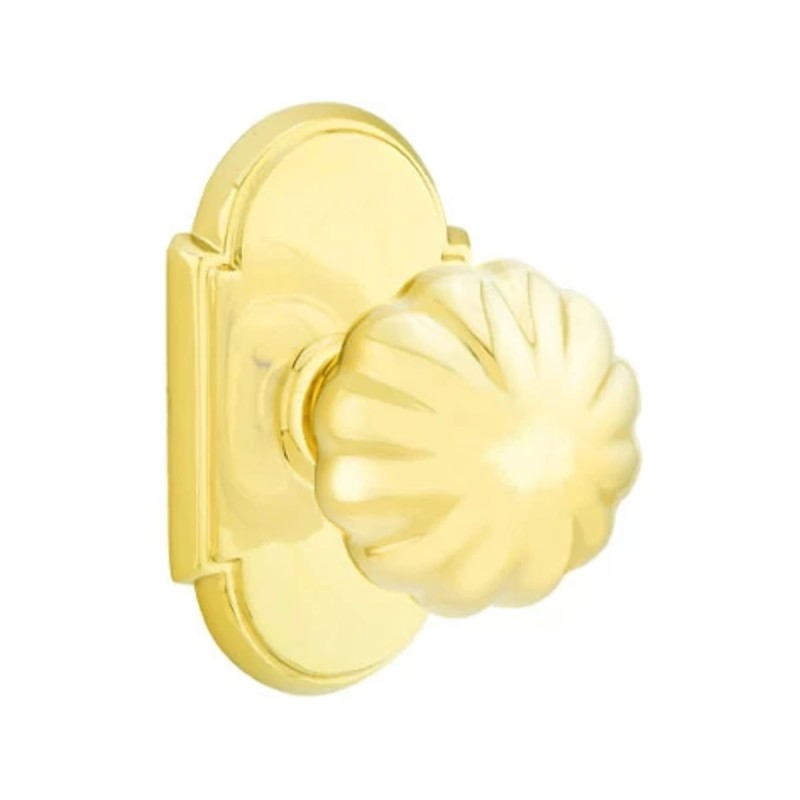 Emtek Melon Knob with Style 8 Rosette