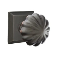 Emtek Melon Knob with Quincy Rosette