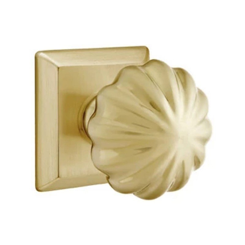 Emtek Melon Knob with Quincy Rosette