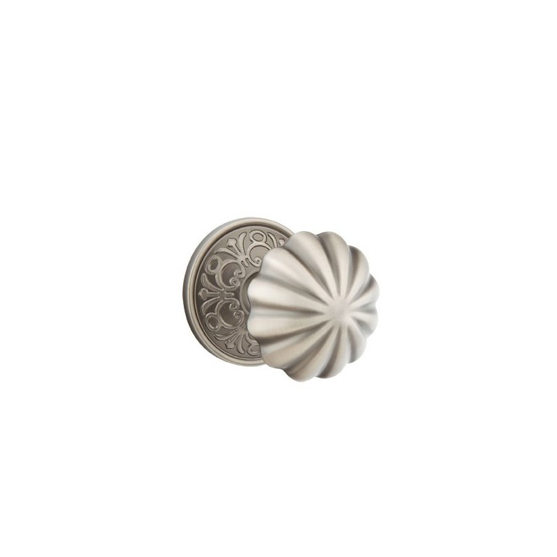 Emtek Melon Knob with Lancaster Rosette
