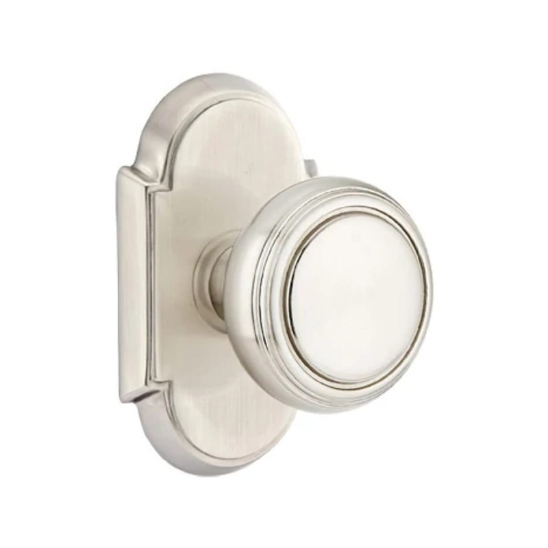 Emtek Norwich Knob with Style 8 Rosette
