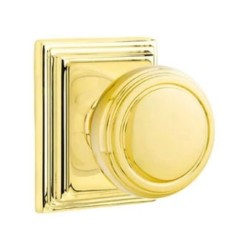 Emtek Norwich Knob with Wilshire Rosette
