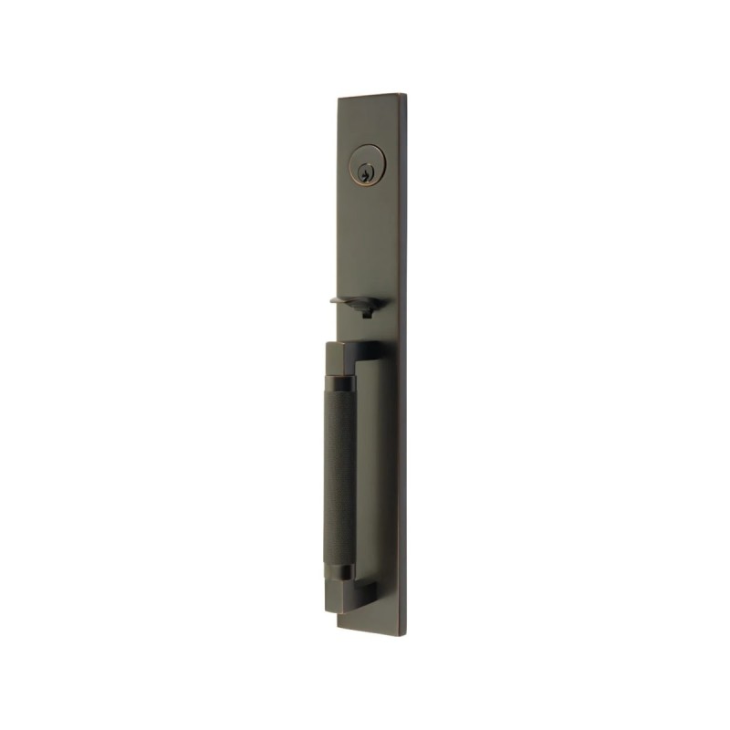 Emtek Hercules Knurled Full Length Entry Handleset