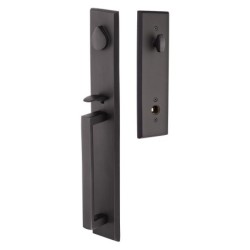 Emtek Rustic Modern Rectangular Full Length Entry Handleset