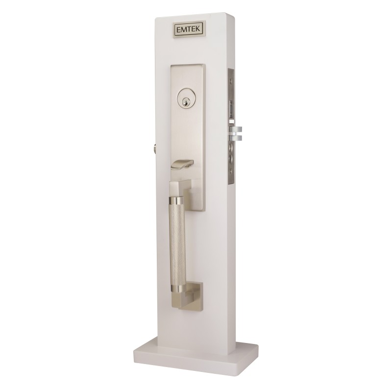 Emtek Hercules Knurled Monolithic Mortise Entry Lock Set