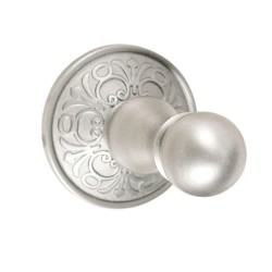 Emtek Traditional Brass Single Hook with Rosette