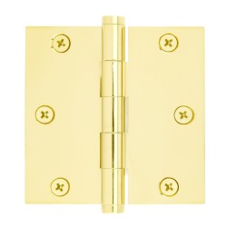 Emtek 96113 Residential Duty 3-1/2" x 3-1/2" Square Corner Solid Brass Hinge