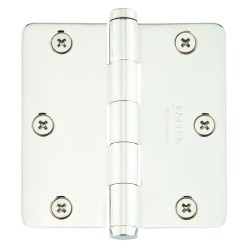 Emtek 96223 Heavy Duty 3-1/2" x 3-1/2" with 1/4"-Radius Corners Solid Brass Hinge