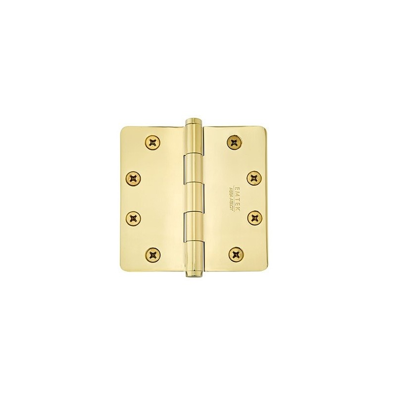 Emtek 96225 Heavy Duty 4-1/2" x 4-1/2" with 1/4"-Radius Corners Solid Brass Hinge