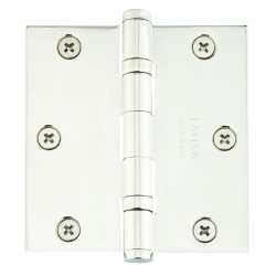 Emtek 96413 Ball Bearing 3-1/2" x 3-1/2" Square Corner Solid Brass Hinge