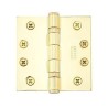 Emtek 96414 Ball Bearing 4" x 4" Square Corner Solid Brass Hinge