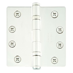 Emtek 96425 Ball Bearing 4-1/2" x 4-1/2" with 1/4"-Radius Corners Solid Brass Hinge