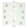 Emtek 96425 Ball Bearing 4-1/2" x 4-1/2" with 1/4"-Radius Corners Solid Brass Hinge