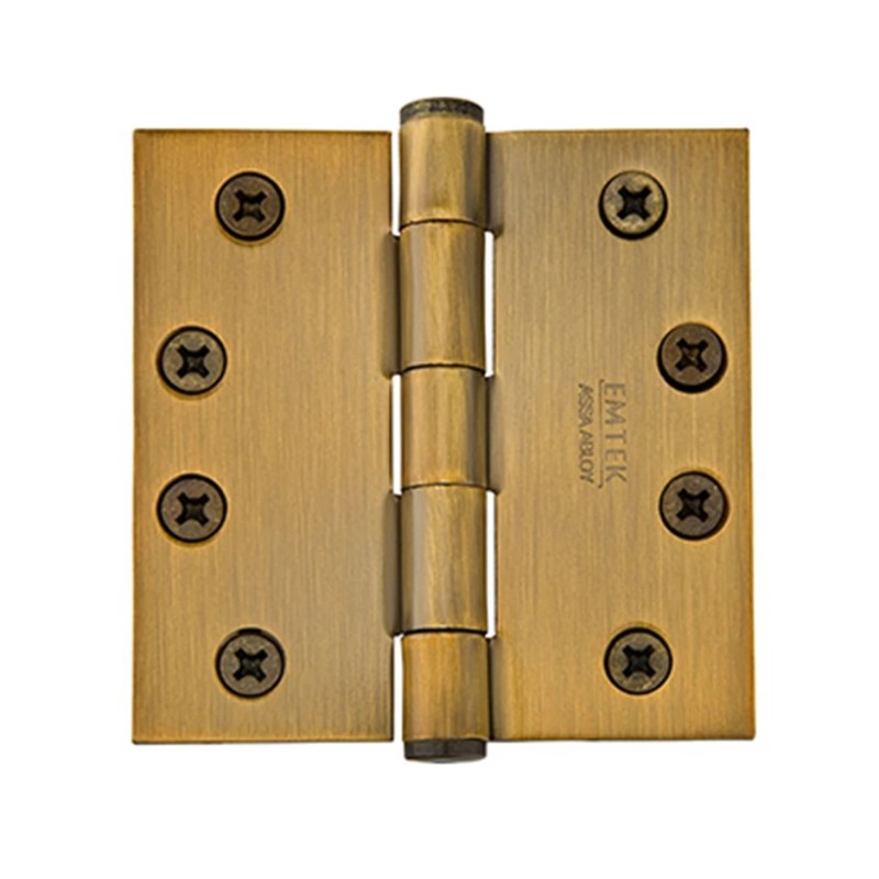 Emtek 92014 Heavy Duty 4" x 4" Square Corner Steel Hinge