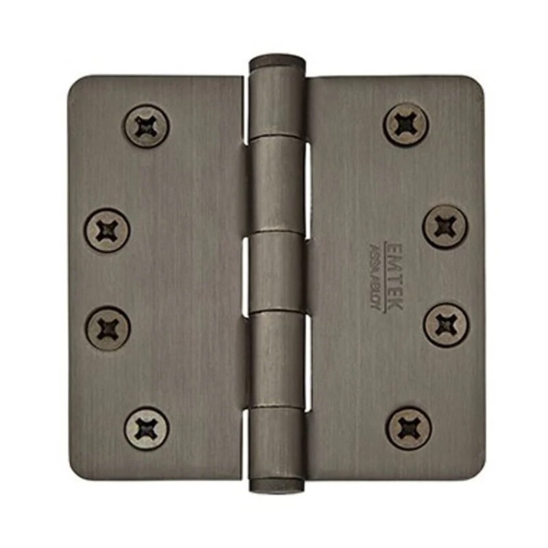 Emtek 92024 Heavy Duty 4" x 4" with 1/4"-Radius Corners Steel Hinge