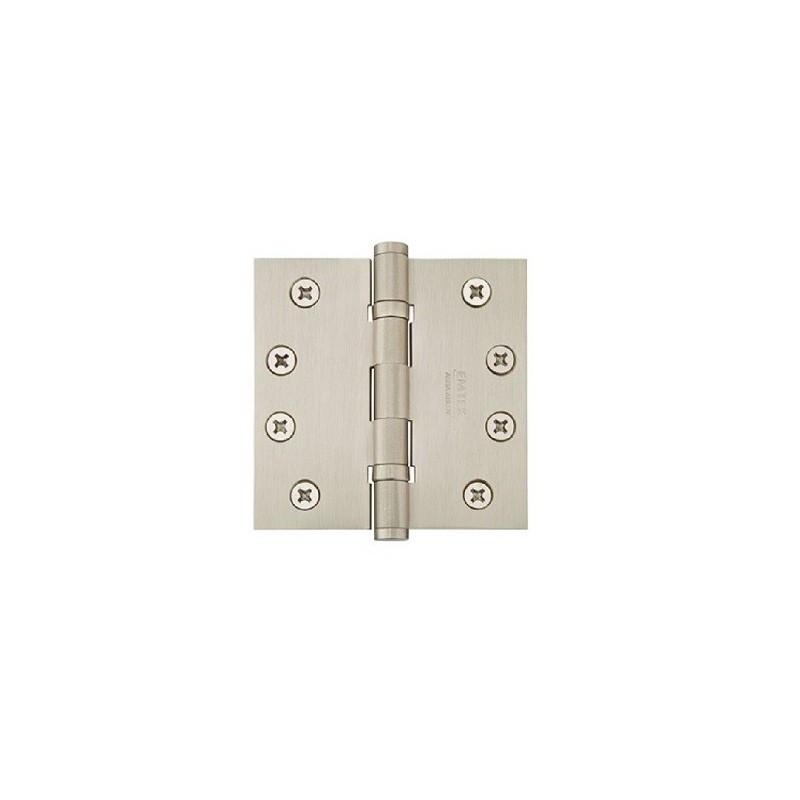 Emtek 94014 Ball Bearing 4" x 4" Square Corner Steel Hinge