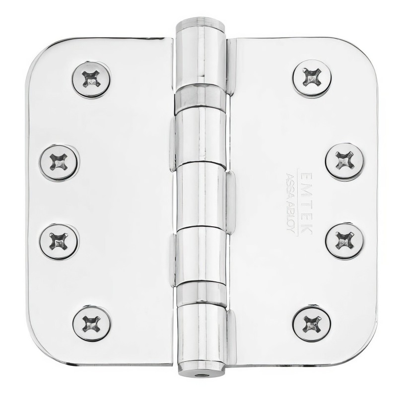 Emtek 94034 Ball Bearing 4" x 4" with 5/8"-Radius Corners Steel Hinge