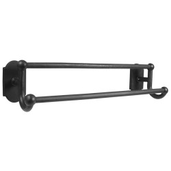 Emtek Sandcast Bronze Double Towel Bar