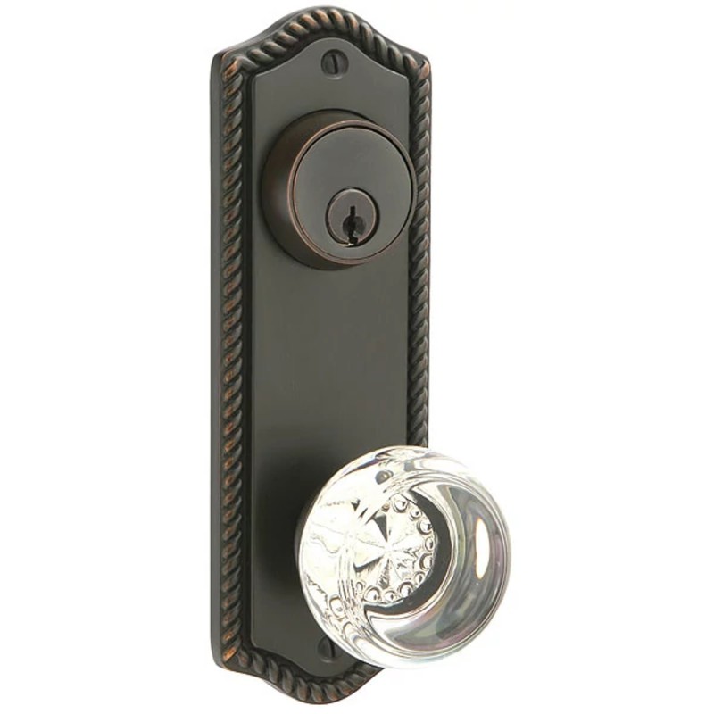 Emtek Rope 7-1/2 inch Keyed Sideplate