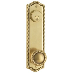 Emtek Rope 9-1/2 inch Keyed Sideplate