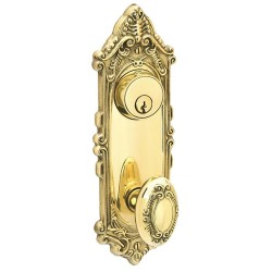 Emtek Victoria 9 inch Keyed Sideplate