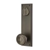 Emtek Sandcast Bronze Rectangular 8-7/8 inch Keyed Sideplate