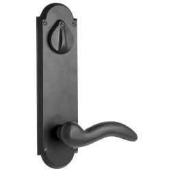 Emtek Style 5 Sandcast Bronze 10 inch Keyed Sideplate