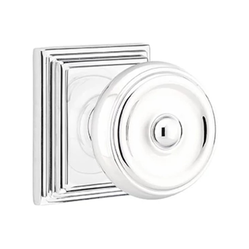 Emtek Waverly Knob with Wilshire Rosette