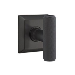 Emtek Ace Knurled Knob with Quincy Rosette