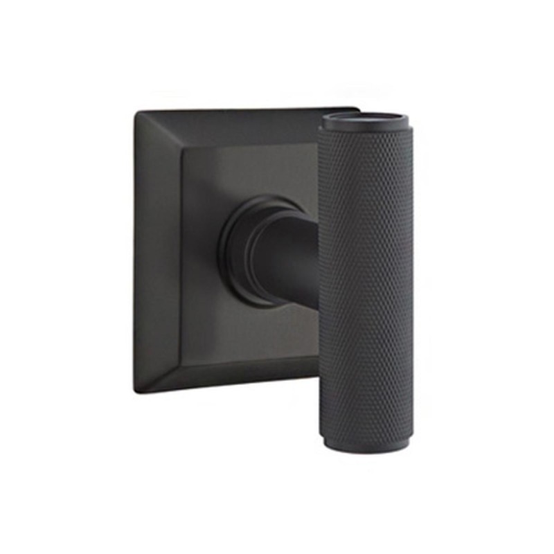 Emtek Ace Knurled Knob with Quincy Rosette