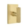 Emtek Ace Knurled Knob with Modern Rectangular Rosette