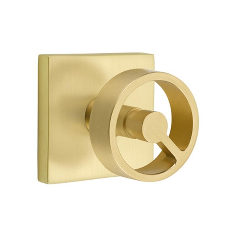 Emtek Spoke Knob with Square Rosette
