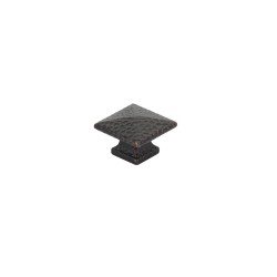 Emtek Square Dimpled 1 inch Cabinet Knob 86038