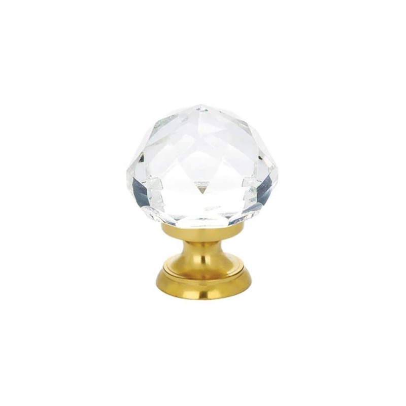 Emtek Diamond 1-3/4 inch Glass Cabinet Knob 86209