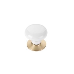 Emtek Ice White 1-3/4 inch Porcelain Cabinet Knob 86034
