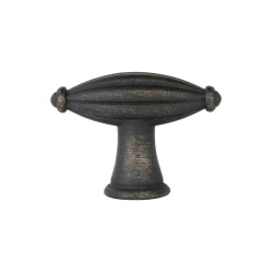 Emtek 1-3/4 inch Tuscany Bronze Fluted T-Knob 86227