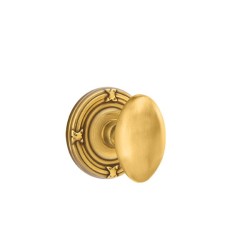 Emtek Egg Knob with Ribbon and Reed Rosette
