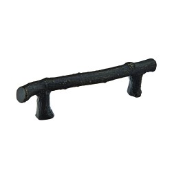 Emtek Twig Sandcast Bronze Cabinet Pull