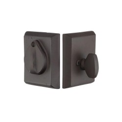 Emtek Style 3 Single-Cylinder Sandcast Bronze Deadbolt Set
