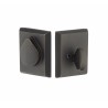 Emtek Rustic Modern Rectangular Single-Cylinder Sandcast Bronze Deadbolt Set