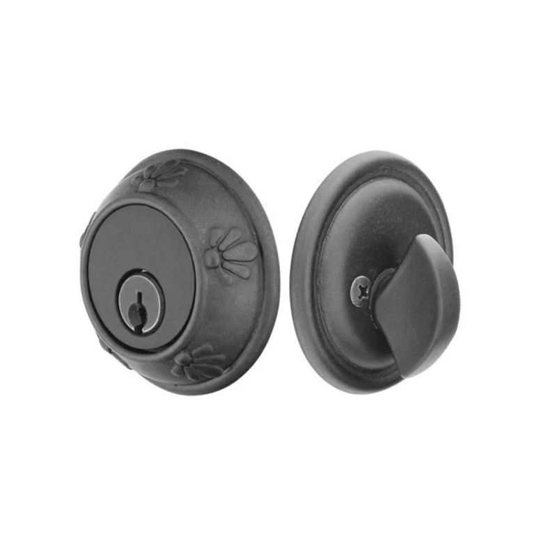 Emtek Tuscany Bronze Single-Cylinder Deadbolt Set