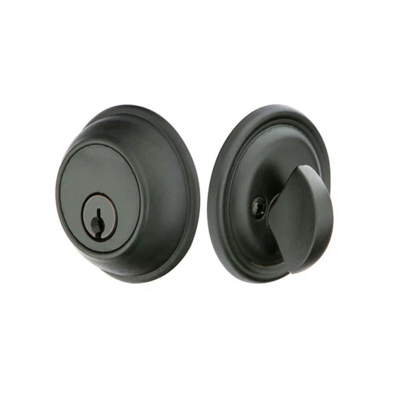 Emtek Classic Tuscany Bronze Single-Cylinder Deadbolt Set