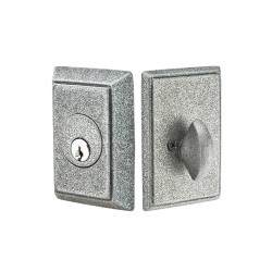 Emtek Style 3 Single-Cylinder Wrought Steel Deadbolt Set
