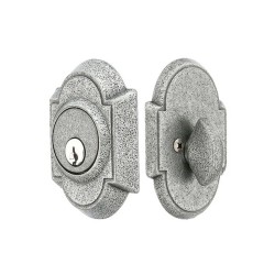 Emtek Style 1 Single-Cylinder Wrought Steel Deadbolt Set