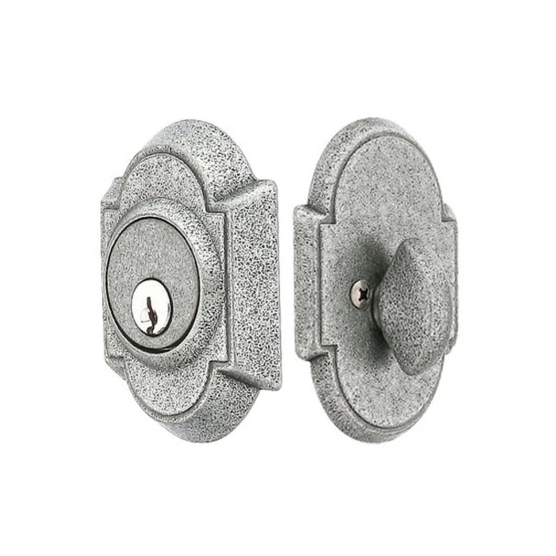 Emtek Style 1 Single-Cylinder Wrought Steel Deadbolt Set