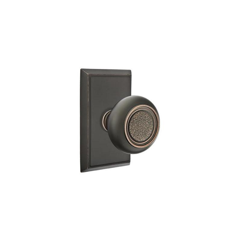 Emtek Belmont Knob with Rectangular Rosette