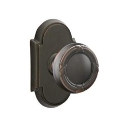 Emtek Ribbon and Reed Knob with Style 8 Rosette