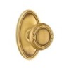 Emtek Ribbon and Reed Knob with Oval Rosette