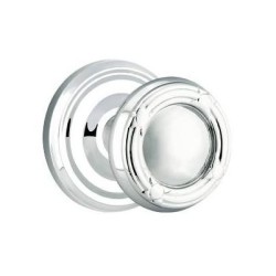 Emtek Ribbon and Reed Knob with Regular Rosette